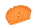 Mimolette cheese in studio