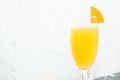 Mimosa champagne cocktail Royalty Free Stock Photo