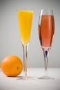 Mimosa and Kir Royal Royalty Free Stock Photo