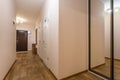 MIMSK, BELARUS - JUNE 2020: doors in modern entrance hall of corridor in expensive apartments