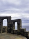 Minack Theatre with Celtic Sea in background - Porthcurno, Penzance, Cornwall, UK Royalty Free Stock Photo