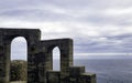 Minack Theatre with Celtic Sea in background - Porthcurno, Penzance, Cornwall, UK Royalty Free Stock Photo