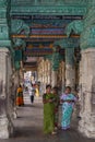 Minakshi Sundareshvera Hindu Temple - Madurai - India Royalty Free Stock Photo