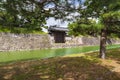 Minami-mon gate and the defensive moat from Nijo Castle Royalty Free Stock Photo