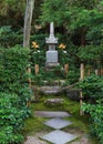 Minamoto no Yorimasa's Grave at Byodo-in Temple in Kyoto Royalty Free Stock Photo