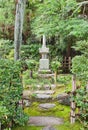 Minamoto Yorimasa tomb in Byodoin Temple in Uji, Japan Royalty Free Stock Photo