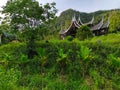 Minangkabau traditional house in the mountains