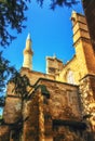 Selimiye Mosque Cathedral of Saint Sophia exterior. Nicosia. Northern Cyprus Royalty Free Stock Photo