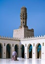 Minaret of Al Hakem Mosque, Cairo, Egypt Royalty Free Stock Photo