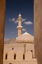 Minaret of the arabic Nizwa Fort in Nizwa, Oman Royalty Free Stock Photo