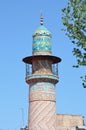 Minaret of Blue mosque in Yerevan, Armenia Royalty Free Stock Photo