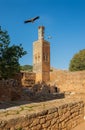 Minaret of Chellah necropolis. Rabat. Morocco. Royalty Free Stock Photo