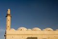 Minaret and domes of a mosque Royalty Free Stock Photo