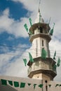 Minaret with Hamas Flags Royalty Free Stock Photo