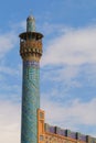 Minaret of Imam Mosque in Isfahan, Iran