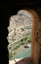 The Minaret of Jam, a UNESCO site in central Afghanistan. View of the Harirud river from the top. Royalty Free Stock Photo