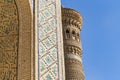 Minaret Kalyan. One of the greatest buildings in the East. Great minaret or Minaret of Death. Covered with different shape ceramic