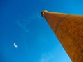 Minaret of Khast-Imam complex in Tashkent at night Royalty Free Stock Photo