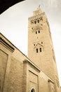 Minaret. Koutoubia Mosque. Marrakech . Morocco Royalty Free Stock Photo