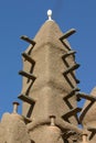 Minaret of a mosk made of mud in Mali