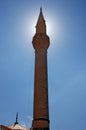 Minaret in the mosque of the city of Demre Royalty Free Stock Photo