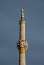 Minaret of Ortakoy Mosque Ortakoy Camii Royalty Free Stock Photo