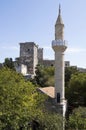 Minaret in St Peter's castle in Bodrum Royalty Free Stock Photo