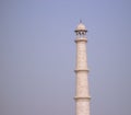 Minaret at the Taj Mahal, Agra, India. Architectural Column Royalty Free Stock Photo