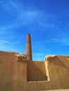 The minaret of Tarikhaneh Mosque . Damqan , Iran Royalty Free Stock Photo