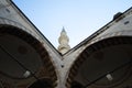 Minaret tower of Blue Mosque Royalty Free Stock Photo