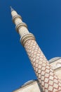 Minaret of Uc Serefeli Mosque Royalty Free Stock Photo