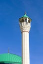 The minaret view of Organized Industrial Area Mosque in Isparta. Royalty Free Stock Photo