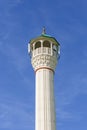 The minaret view of Organized Industrial Area Mosque in Isparta. Royalty Free Stock Photo