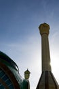 The minaret view of Organized Industrial Area Mosque in Isparta. Royalty Free Stock Photo
