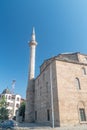 Minaret at Xhamia e Madhe mosque Royalty Free Stock Photo