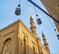 The minarets of Al-Rifai ` Mosque, Cairo, Egypt Royalty Free Stock Photo