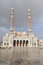 Minarets of Al Saleh Mosque in Sanaa, Yemen Royalty Free Stock Photo