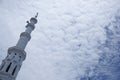 minarets and clouds in the sky