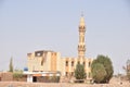 Minarets of Islamic mosques from the `Lamab` and `Rimila` neighborhoods in Khartoum, Sudan in the neighborhoods inhabited by middl