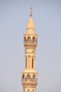 Minarets of Islamic mosques from the `Lamab` and `Rimila` neighborhoods in Khartoum, Sudan in the neighborhoods inhabited by middl