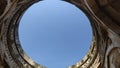 Broken Dome of Jaami mosque or Masjid of Champaner Pavagarh Archaeological site of Gujarat, India Royalty Free Stock Photo