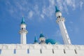 The minarets of the Kul Sharif mosque against the blue sky. Royalty Free Stock Photo