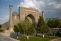 Minarets of Registan, Samarkand Royalty Free Stock Photo