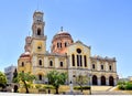 Minas Cathedral in Heraklion on the island of Crete in Greece Royalty Free Stock Photo