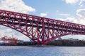 Minato Bridge cross over Osaka sea port