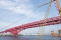 The Minato Bridge is a double-deck cantilever truss bridge in Os