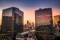 Minato Ward buildings and Tokyo Tower Royalty Free Stock Photo