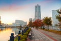 Minatomirai Area With Skyscrapers in the Evening