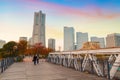 Minatomirai Area With Skyscrapers in Yokohama