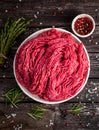 Raw beef mince - Free Stock Image